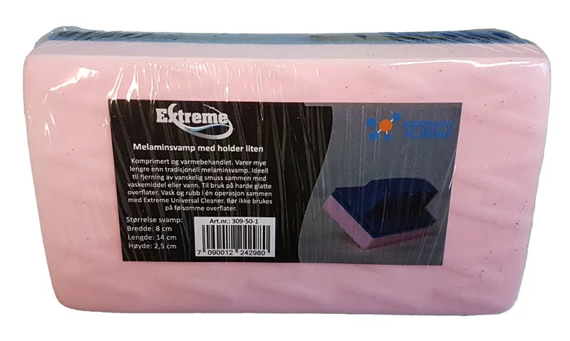 Extreme Melaminsvamp komprimert med holder liten