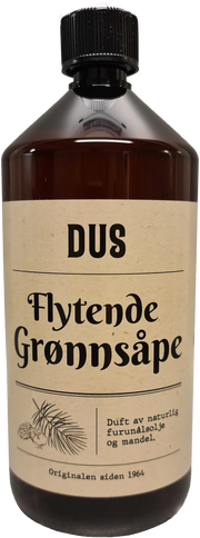 DUS Flytende Grønnsåpe. 1 liter.