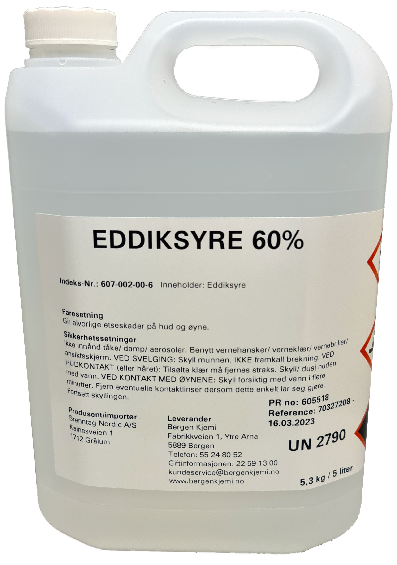 Eddiksyre 5 liter