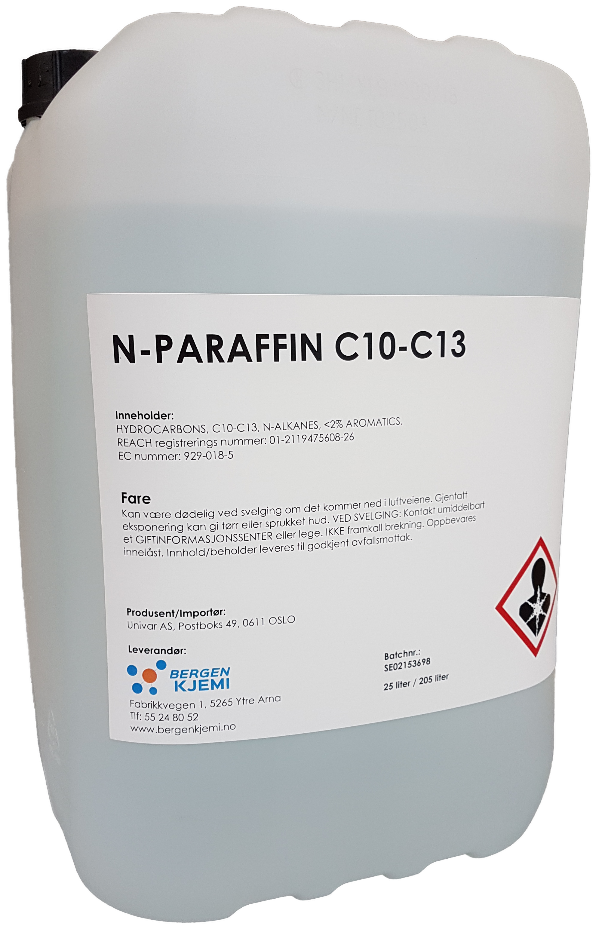 N-Paraffin C10-C13. 25 liter.