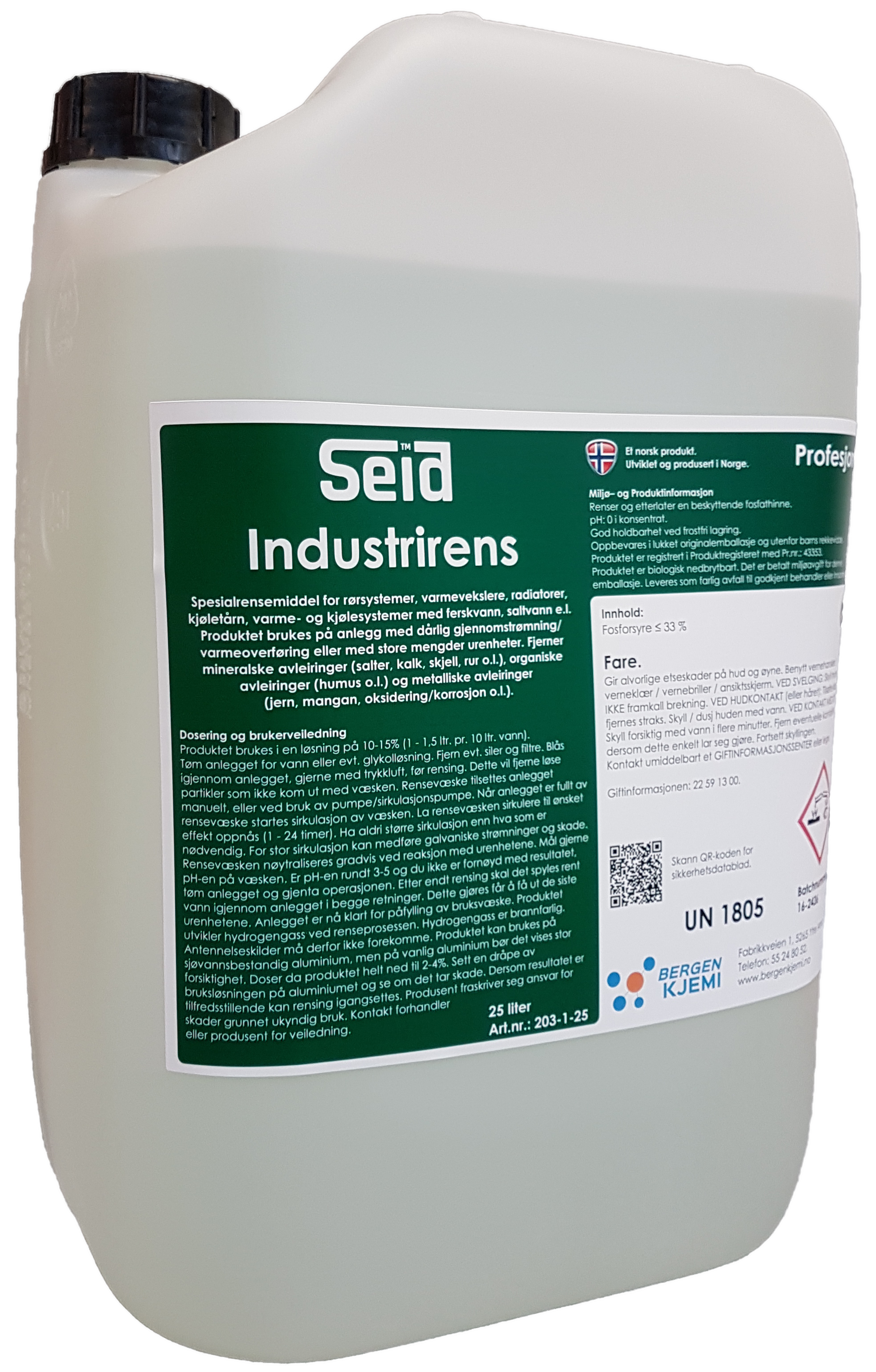 Seid Industrirens 25 liter
