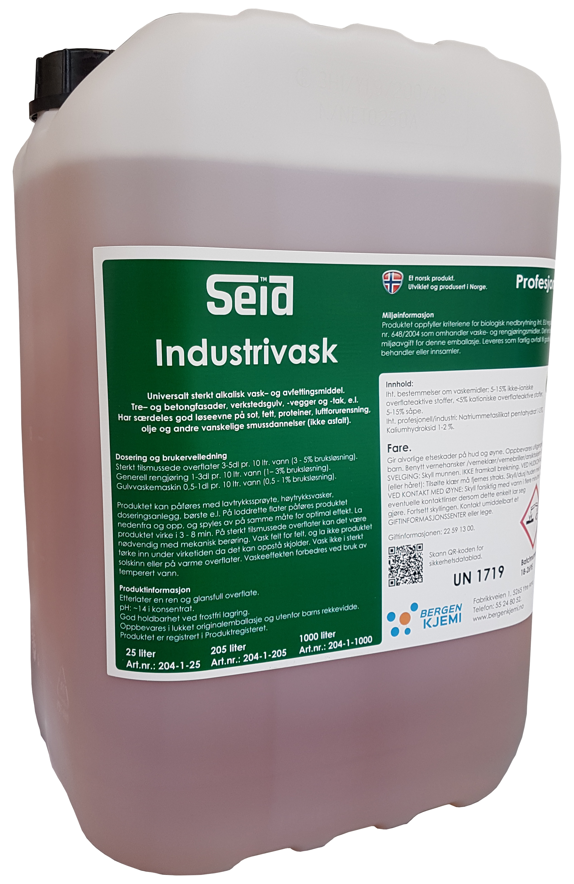 Seid Industrivask 25 liter