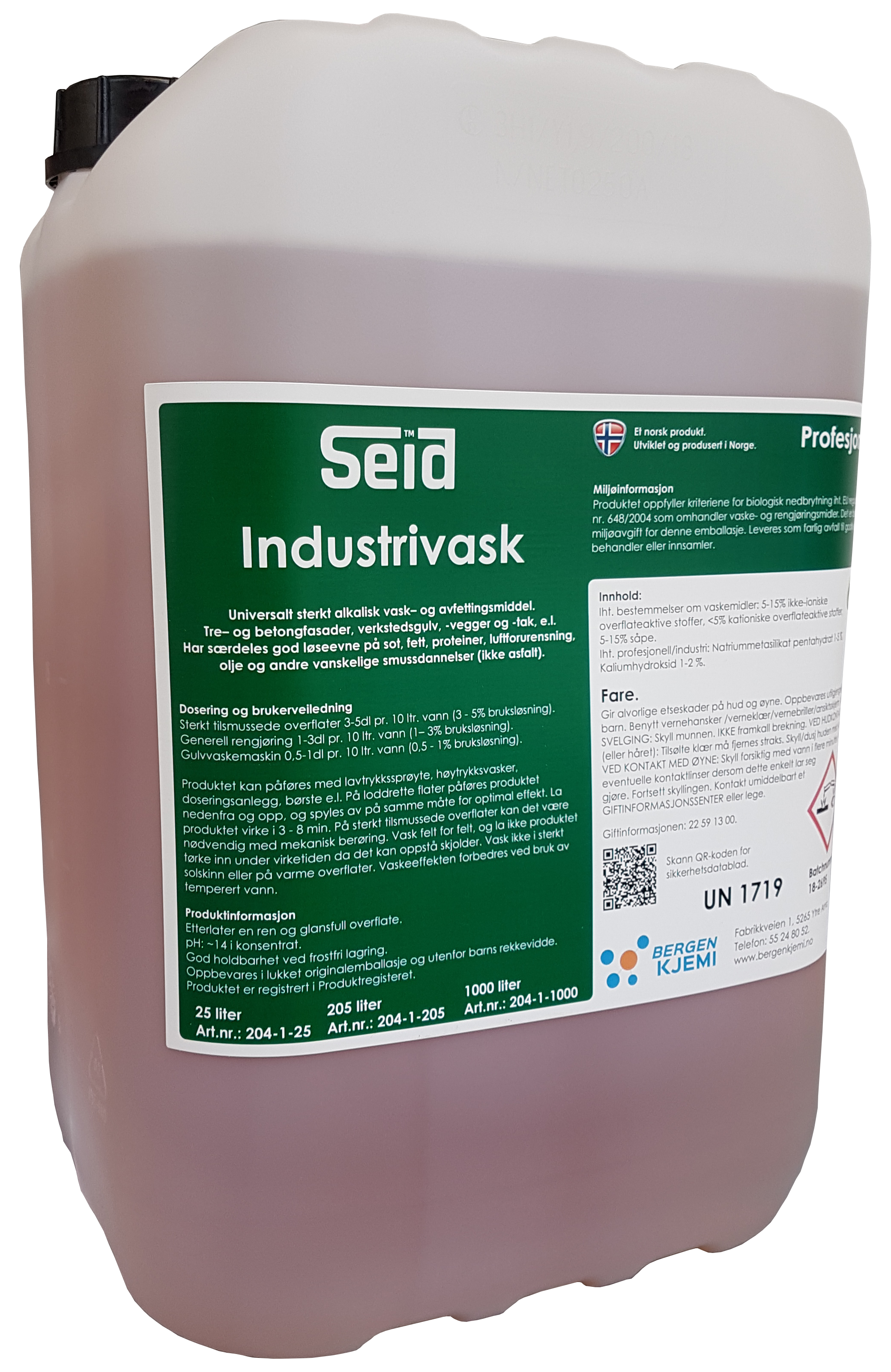 Seid Industrivask 25 liter