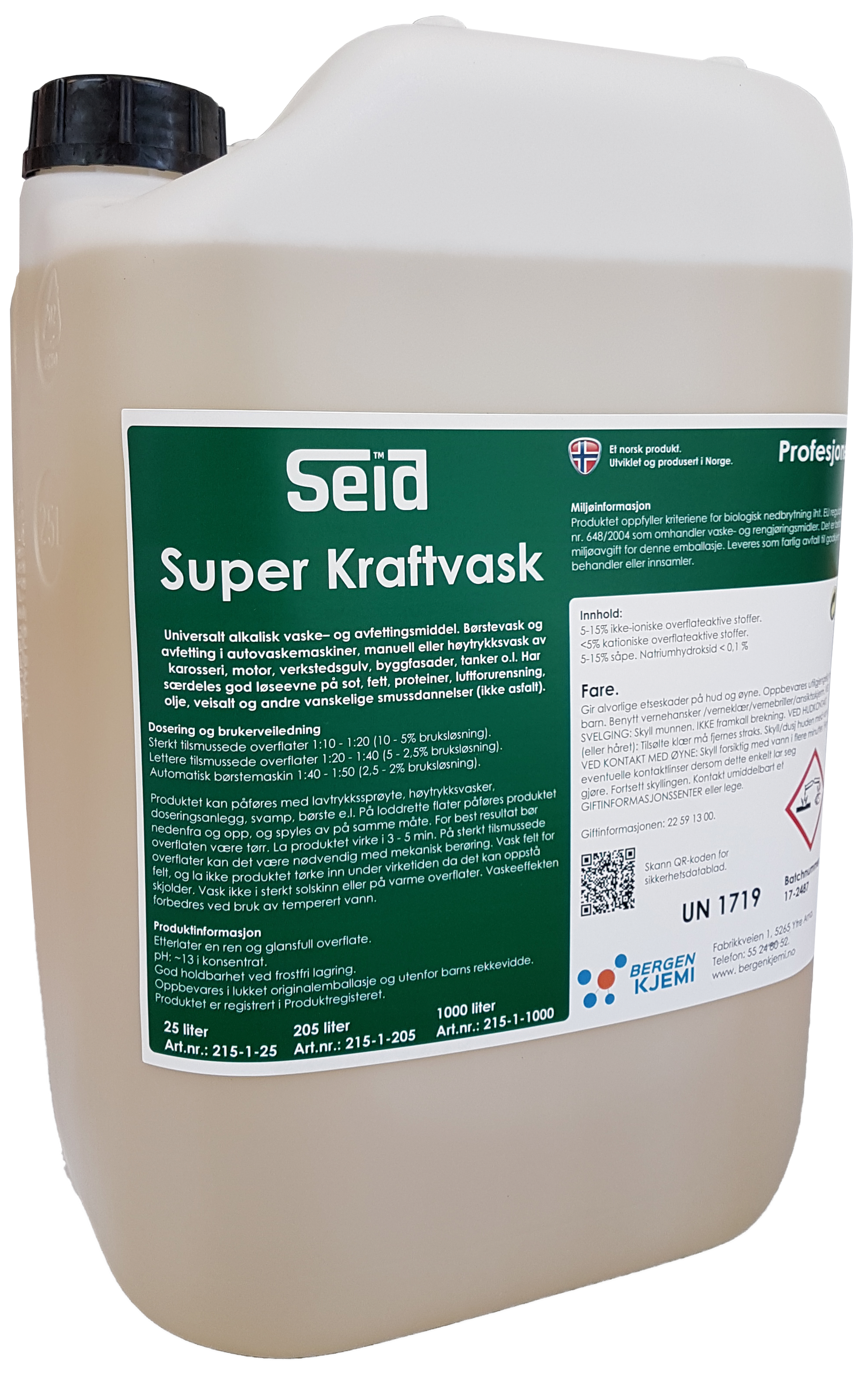 Seid Super Kraftvask 25 liter.