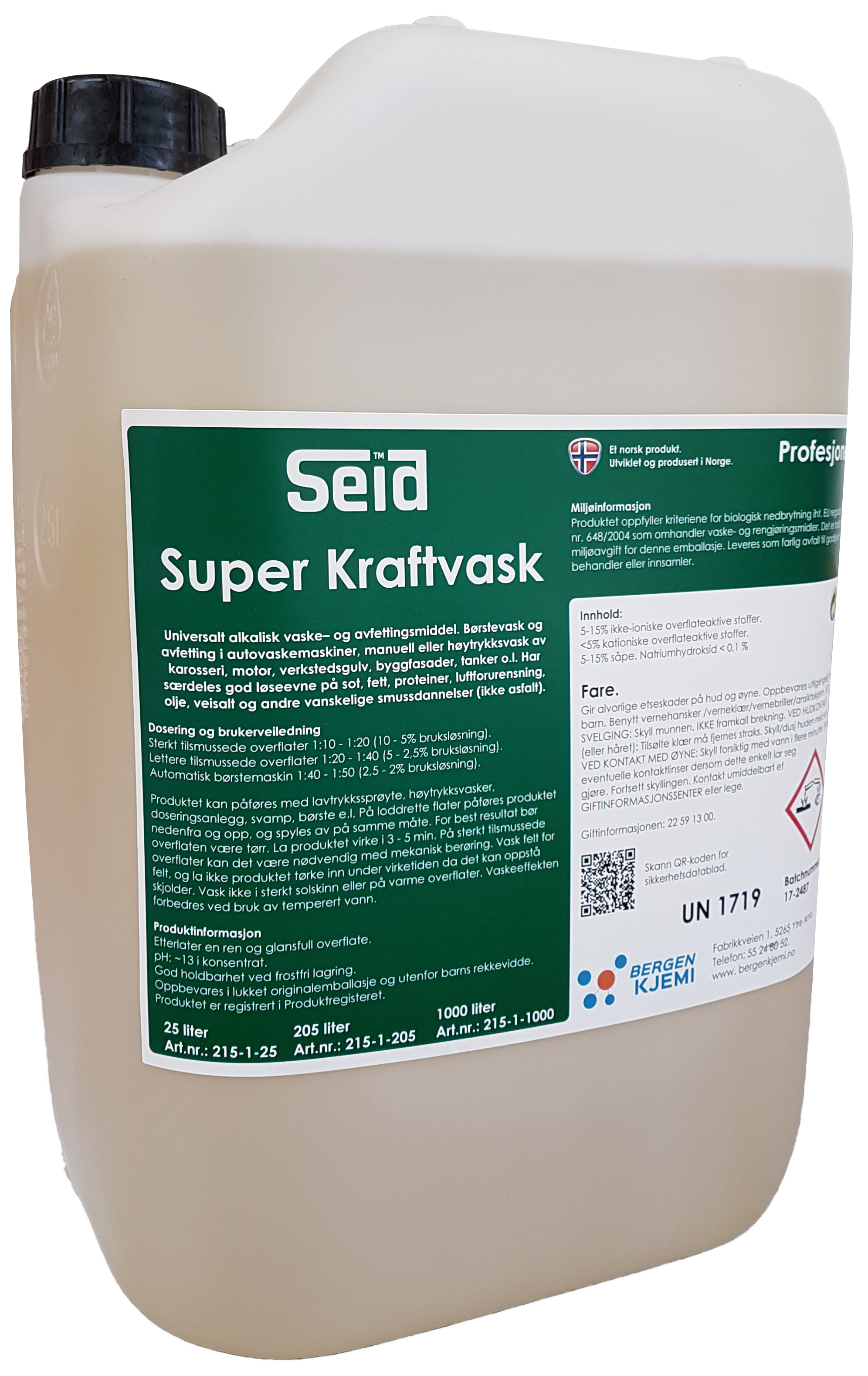 Seid Super Kraftvask 25 liter.