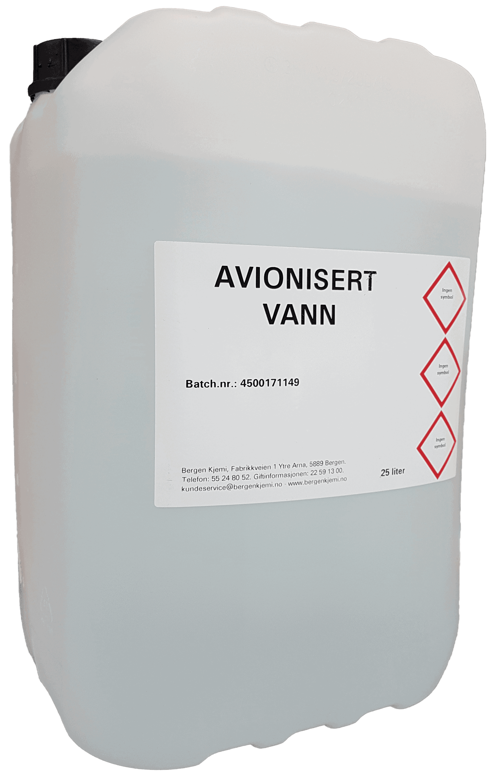 avionisert-vann-destilert-vann-batterivann-25-liter-bergen-engros